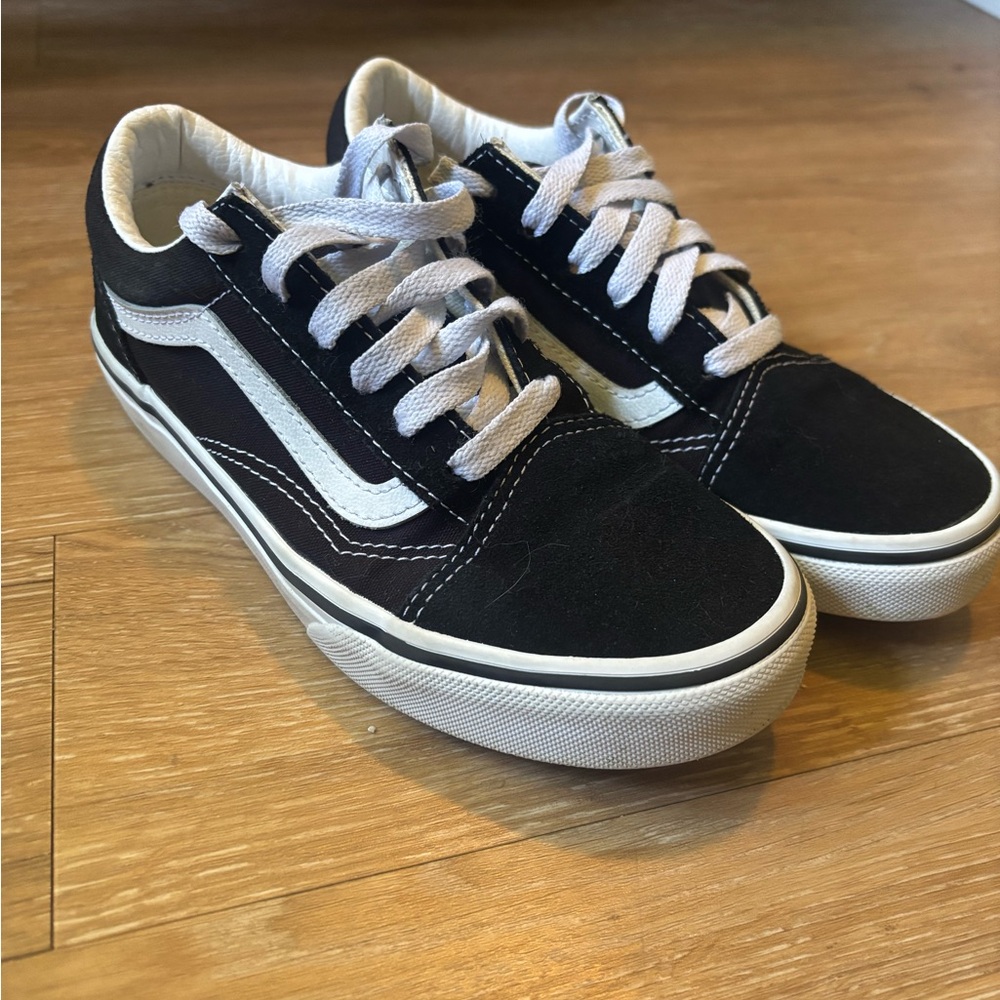 Vans Kids Black and White Sneakers